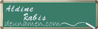 Aldine Rabis Visitenkarte
